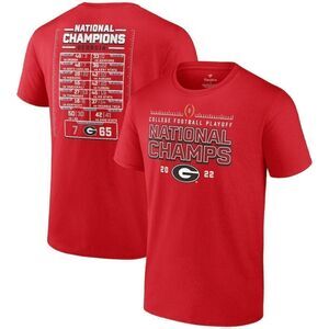 Georgia Bulldogs Fanatics Brand College Football 2022 National Champions Small